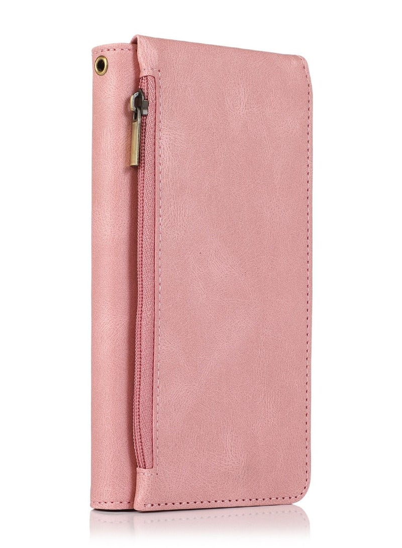 Loquat Suitable For IPhone Card Slot Zipper Leather Case  - Image 1