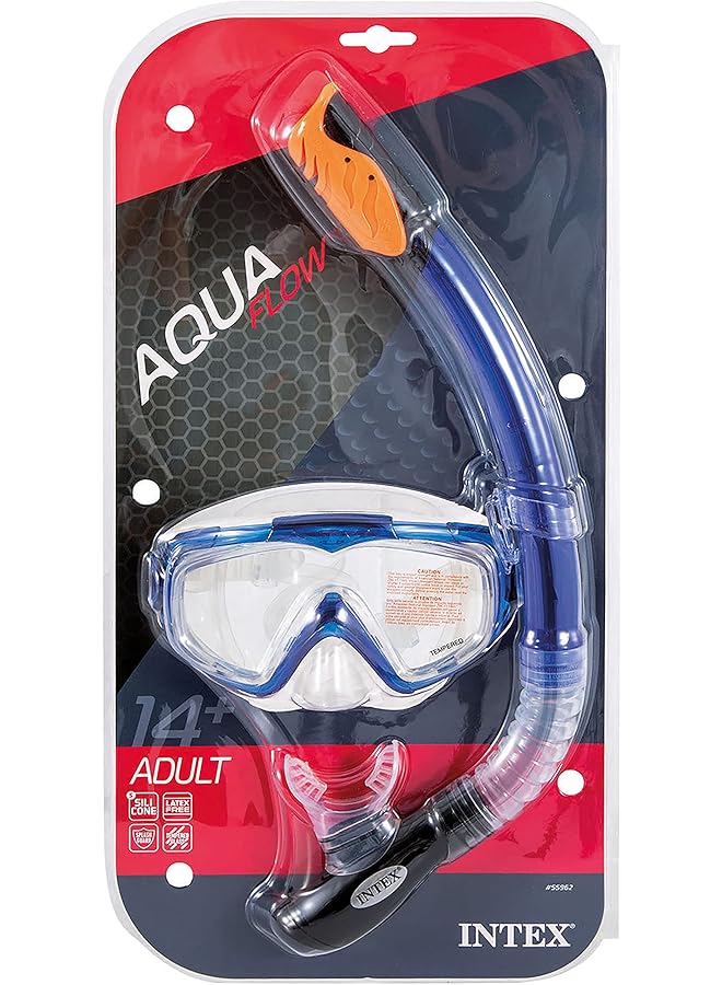 INTEX Aqua Pro Swim Snorkelling Set Black Silicone Aqua Pro Swim Set Age 14+ Aqua Pro Swim 14 99 Years - Image 2