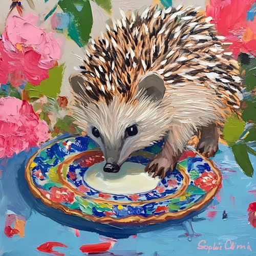 Springbok Little Explorer 500 Piece Jigsaw Puzzle for Adults and Family Cute Hedgehog Unique Cut Pieces - Image 1