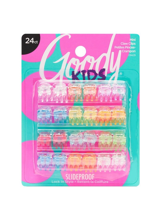 Goody Classics Mini Claw Clips - 2 Count (Pack of 1), Assorted Colors - Great for Easily Pulling Up Your Hair - Pain-Free Hair Accessories for Women, Men, Boys and Girls - Image 1