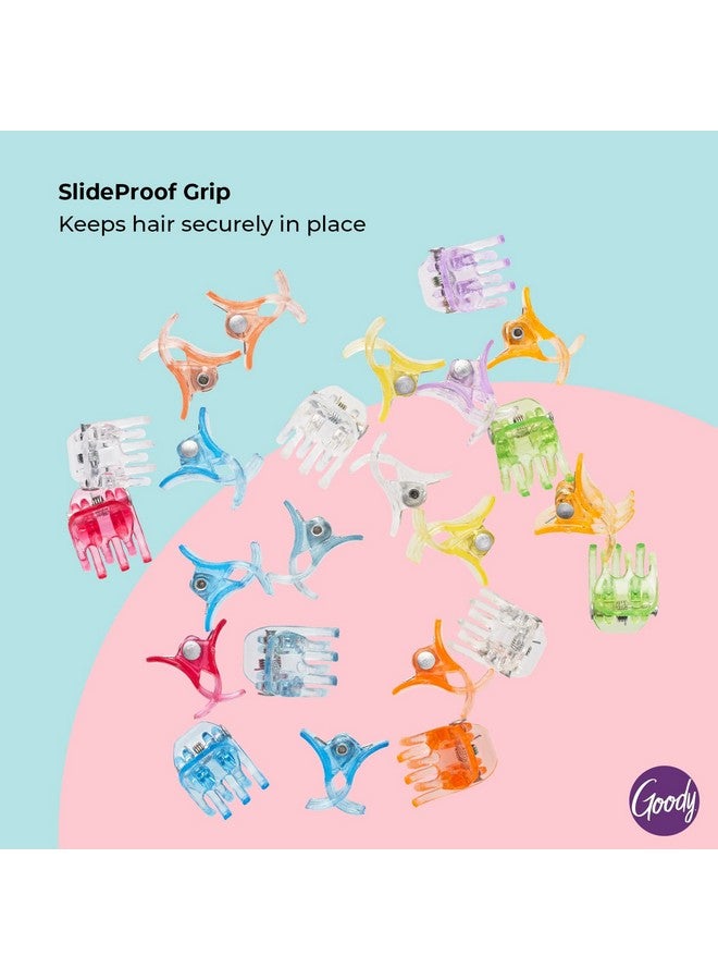 Goody Classics Mini Claw Clips - 2 Count (Pack of 1), Assorted Colors - Great for Easily Pulling Up Your Hair - Pain-Free Hair Accessories for Women, Men, Boys and Girls - Image 3