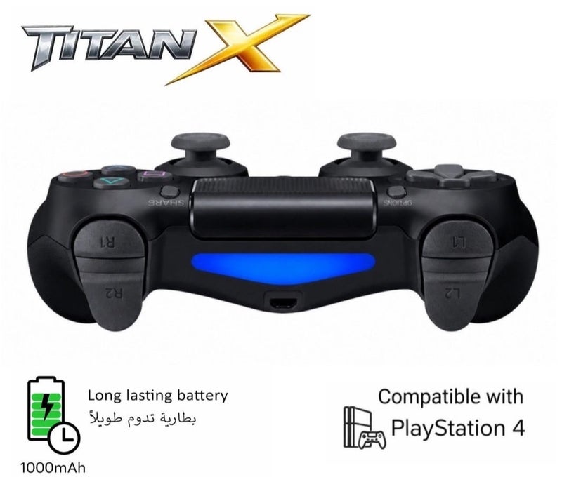 TITAN X Wireless Controller for PlayStation 4 – Dual Vibration – Bluetooth – Rechargeable Battery - Image 2