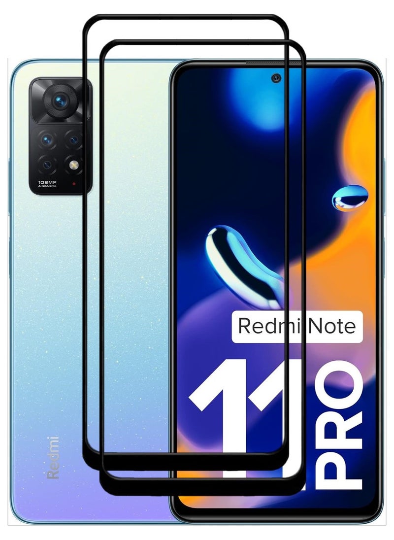 ACLIX 2 Pieces Antistatic ESD Dustproof Premium Quality High Definition Tempered Glass Screen Protector Designed For Xiaomi Redmi Note 11 Pro - Image 1