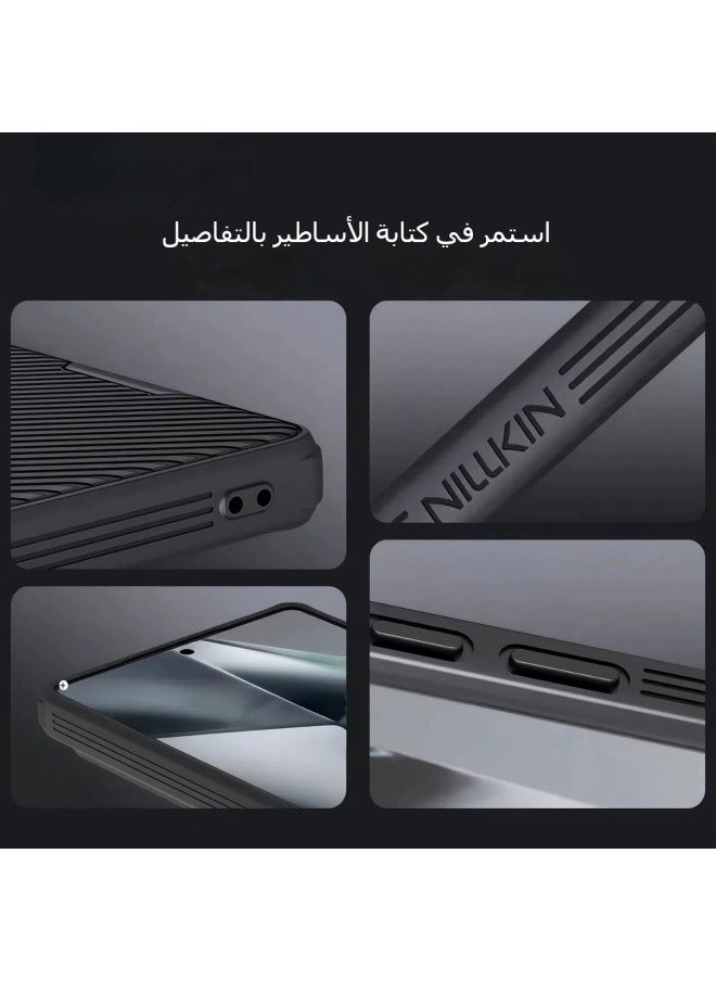 General Suitable for Samsung S25Ultra Black Mirror Pro mobile phone case lens cover sliding window protective cover  - Image 4
