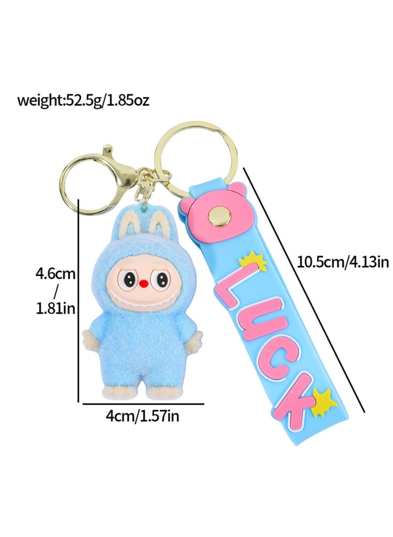 Aramu Aramu labubu Key chains, cartoon bucktoothed dolls, schoolbags, pendants, car key chains, small gifts - Image 5