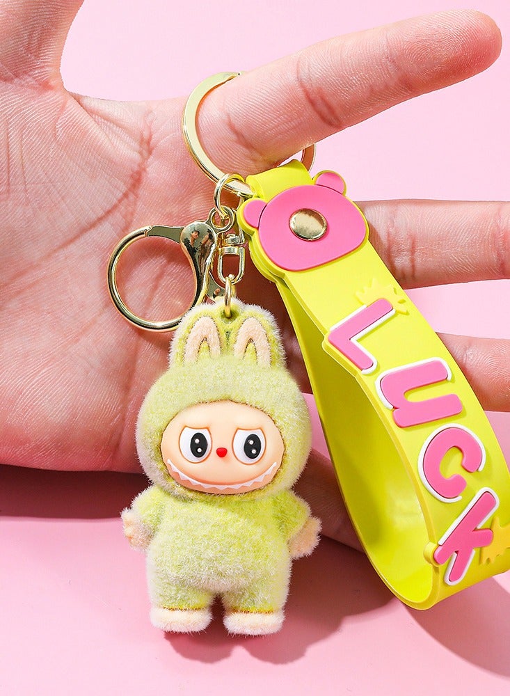 Aramu Aramu labubu Key chains, cartoon bucktoothed dolls, schoolbags, pendants, car key chains, small gifts - Image 4