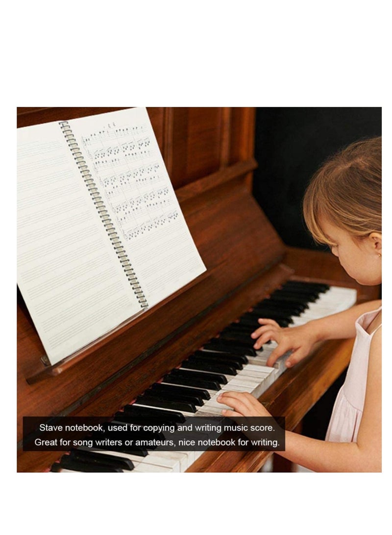 Generic Music Notebook Blank Sheet Composition Manuscript Staff Paper Writing with 50 Pages - Image 2