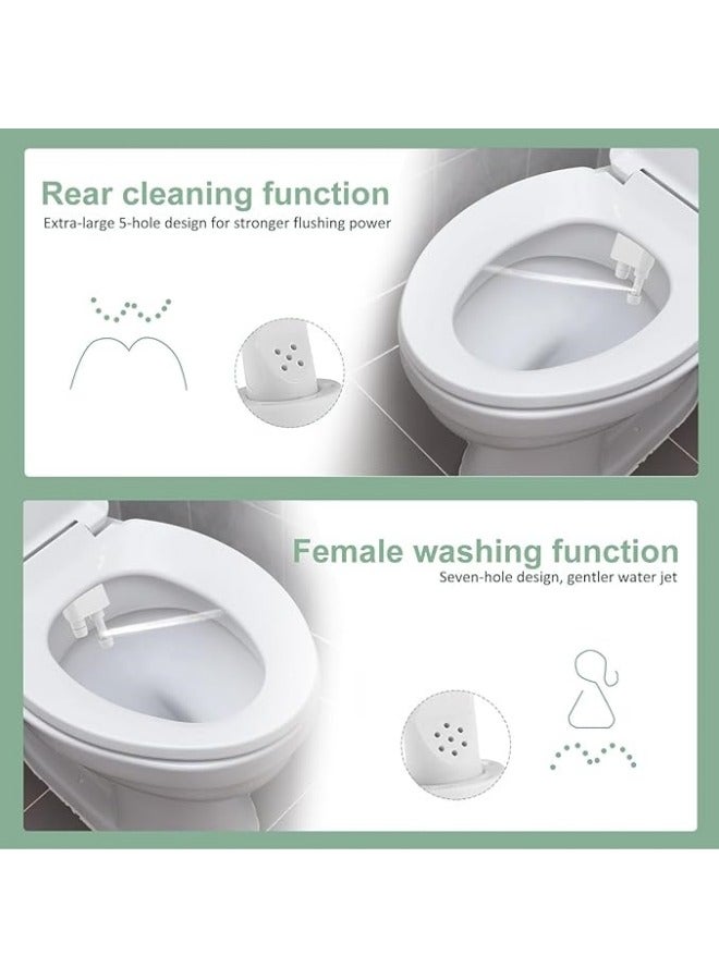 general Bidet Attachment for Toilet, Ultra-Slim Non-Electric Bidet Insert for Toilet, Minimalist Bidet for Toilet with Non-Electric Double Nozzle for Posterior Wash - Image 3