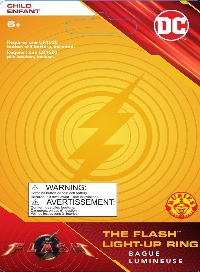 Rubies DC The Flash Movie: The Flash Light-Up Ring for Kids by Rubies, Boy's No Size - Image 5