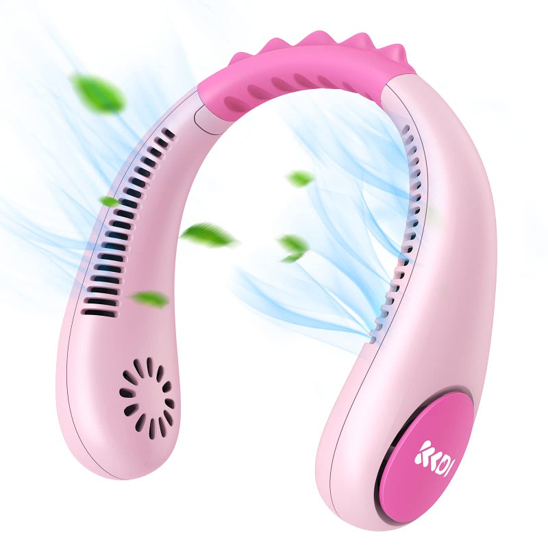 Kids Neck Fan Portable Bladeless Fans for Kid 414Y Girls Boys 2600mAh USB Personal Mini Cooling Fan for TravelCampingStudy 4 Speeds Lightweight Compact Perfect Summer Gifts for Kids