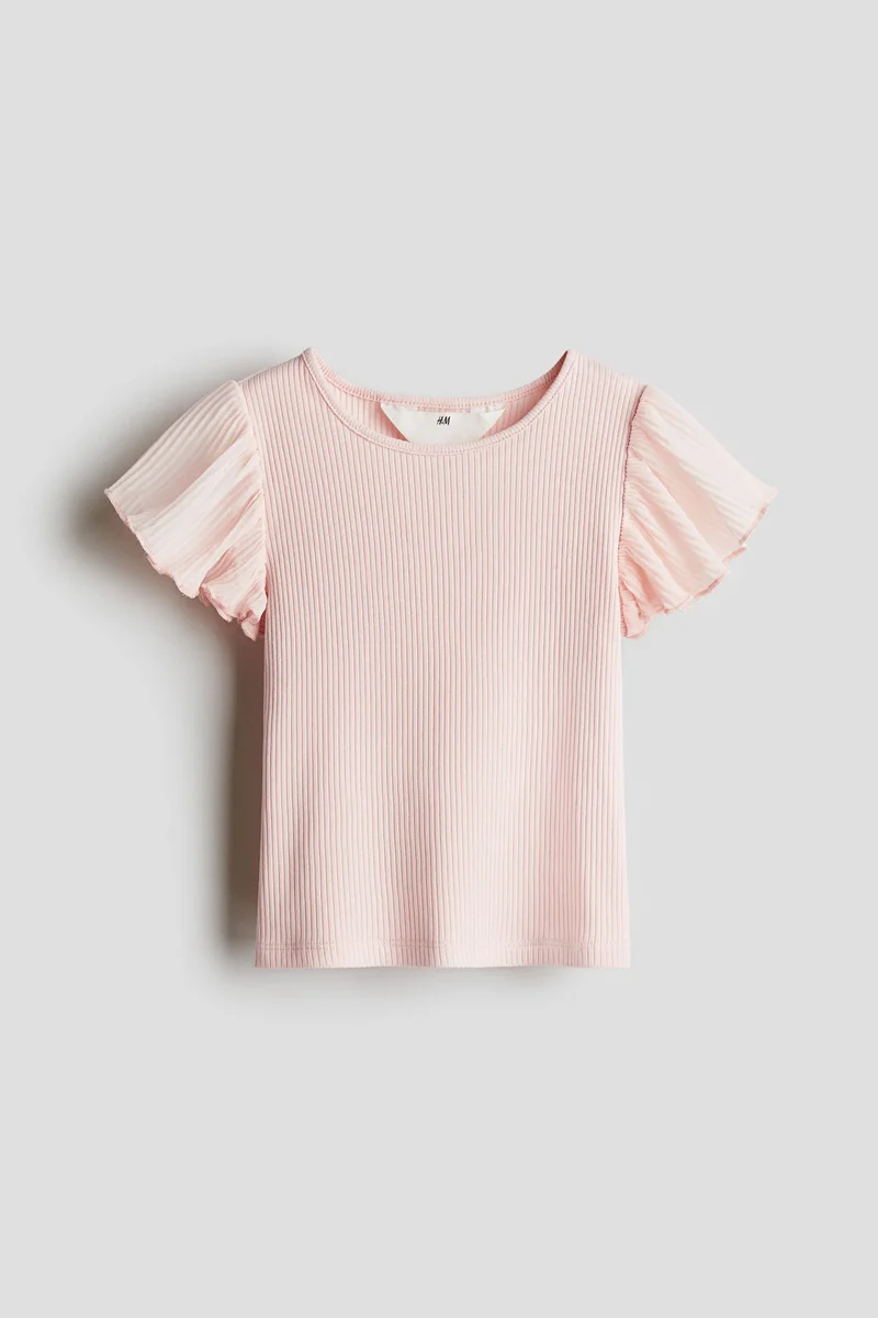 H&M Chiffon-sleeve top