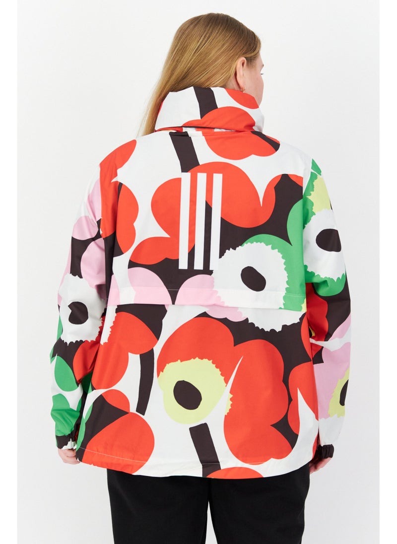 Adidas Women Plus Size Allover Print Outdoor Jacket, Multicolor - Image 5