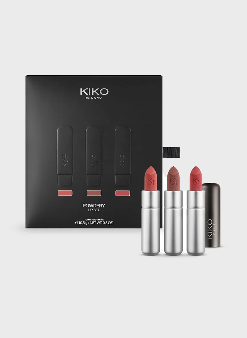 KIKO MILANO POWDERY lip set