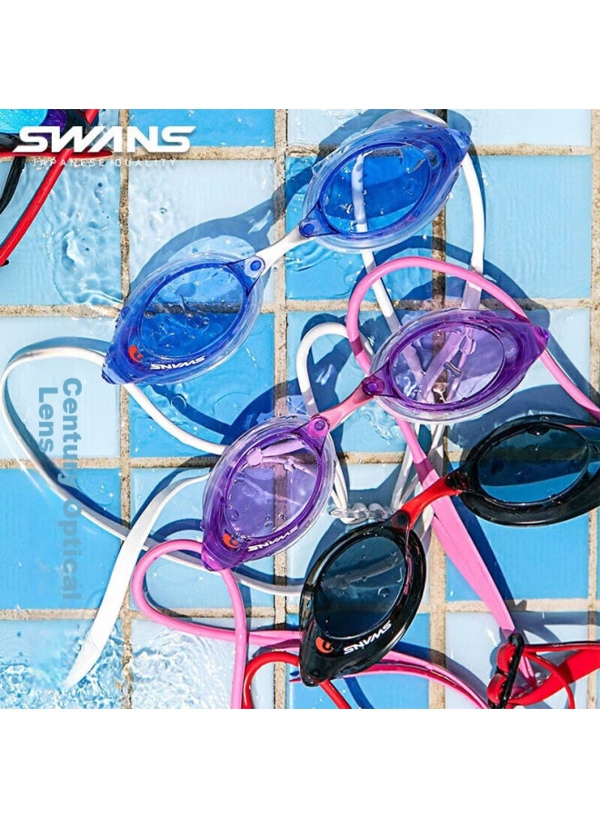 Swans Swimming Goggles, Imported From Japan, Waterproof And Anti-fog, High-definition Professional Racing Clear Lens Diving Swimming Gl For Men And Women, Black And Red - Image 4