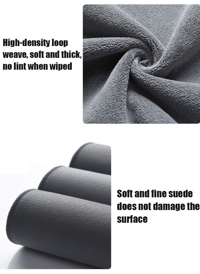 2 PCS Car Wash Towel Absorbent Clean and Dry Coral Velvet Suede Double Sided Thickened Changan Special(20*30cm/30*60cm) - Image 2