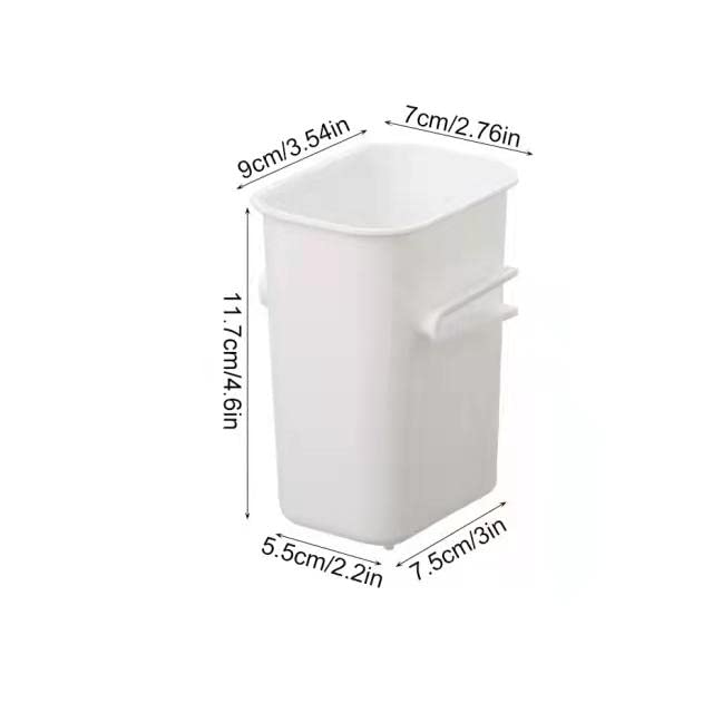 MosQuick Set Of 4 Fridge Door Organiser, Space Saving Organizer For Kitchen Fridge Storage Boxes, Herb Saver For Refrigerator, Coriander Storage Container For Fridge Multi Use Sink Organiser., White - Image 3
