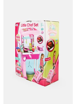 Little Chef 2 in 1 Kitchen Play Set with Suitcase Trolley  - Image 2
