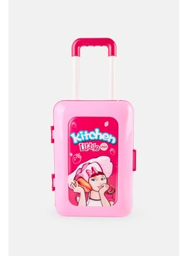 Little Chef 2 in 1 Kitchen Play Set with Suitcase Trolley  - Image 5