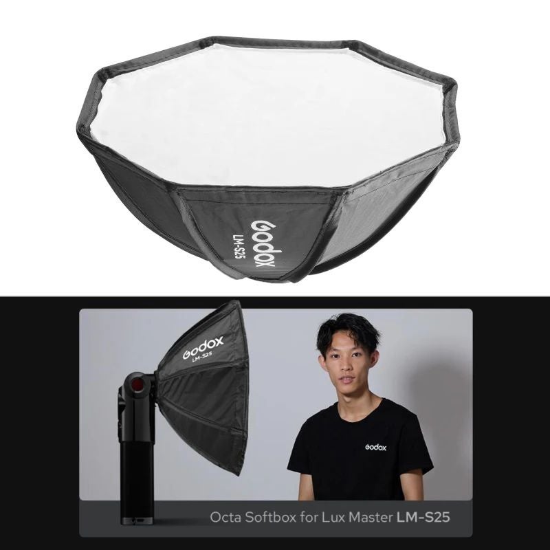 Godox Lm-s25 Mini Octagon Softbox Diffuser for Godox Lux Master Retro Flash, Multifunctional Camera Flash Softbox - Image 5
