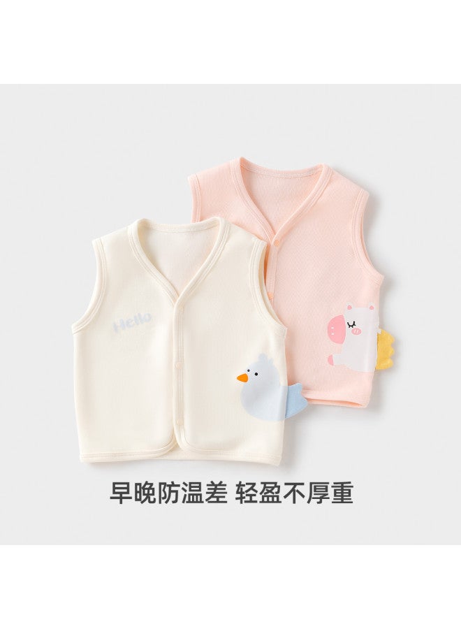 YISHUANGER Newborn Baby Vest, Spring And Autumn Base Vest, Unisex Baby Vest, 3d Cartoon Autumn Jacket Top - Image 3