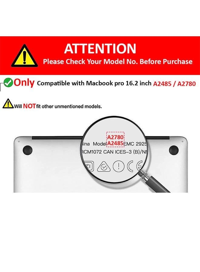 CATANES MacBook Air 16.2 Inch Case (2023 2022 2021 Release) Models A2485 / A2780 Plastic Hard Shell Case White  - Image 2