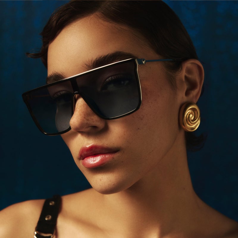 Quay - Sunglasses for Men & Women, Polarized Shield Lenses with UV Protection, Oversized Sunglasses (Nightfall Extra Large, Tortoise Gold) - Image 3