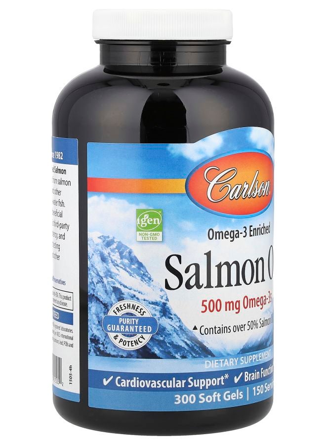 Carlson زيت السلمون 300 كبسولة لينة - Image 2