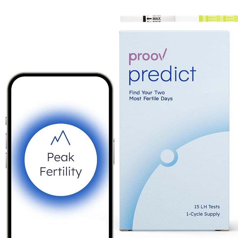 ProovPredict l Ovulation Test Strips to Predict Peak Fertility l 30 LH Tests  OPK Test Strips for Women  At home Hormone Testing