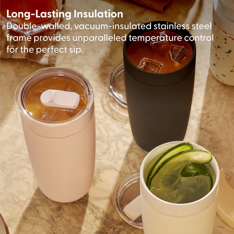 دبليو بي W & P Porter Tumbler 20 Oz | لا توجد خزانة مرحلة معدنية مطلية بالقهوة والشاي المائي | فراغ الفم الواسع معزول | غسالة الصحون لافندر آمن - Image 4