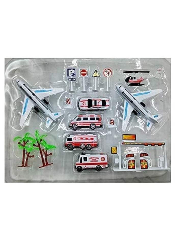 Toy Box Airport Play Set Pull Back Plane - Image 3