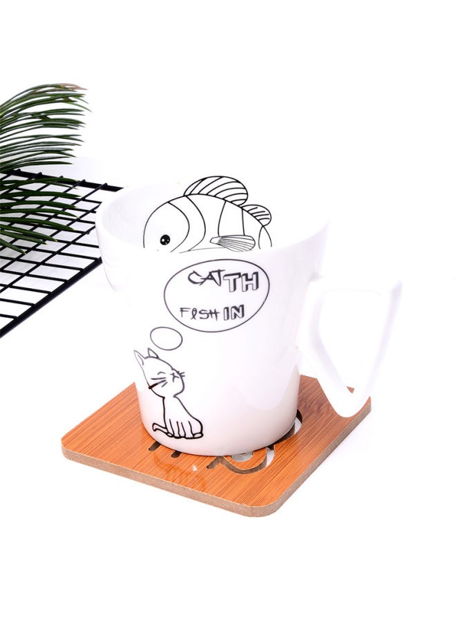 Household Hollow Wooden Coaster Kitchen Thickened Anti-scald Insulation Mat Placemat Non-slip Pot Bowl Mat Tea Cup Mat Bowl Mat-Color:Large Special Offer Gap Apple# C06PP#-Specifications:Small Size 800 PCs/piece, Large 300 Pcs/piece  - Image 4