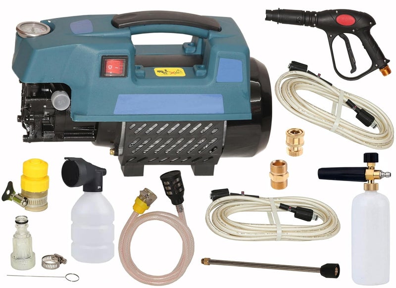 Digital Craft Digital Craft Car Washer 220v Electric Home Portable Brush The Car Water Grab High Power Strong Washing Machine 2500W High Pressure Clean MachineSnow Foam Lance GunWasher Pipe 8MTR with Connector  - Image 1