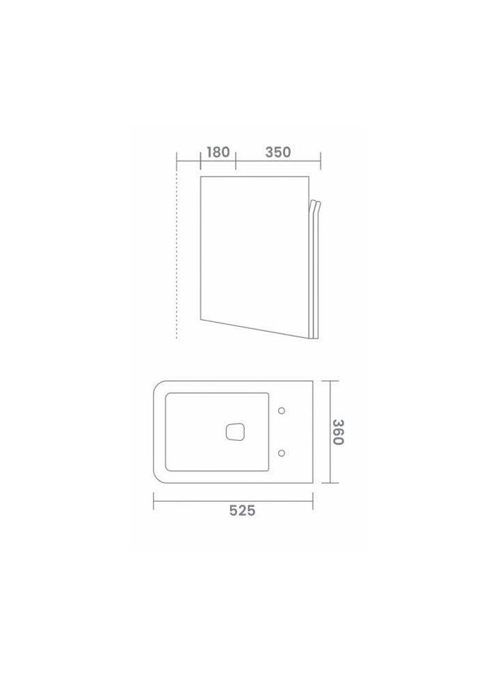 SONET 3061-Matt Black Wall-hung Toilet P-trap - Image 2