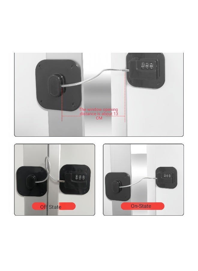 Beauenty Adhesive Password Protection Refrigerator Window Door And Cupboard Cabinet Children Safety Lock - Image 4