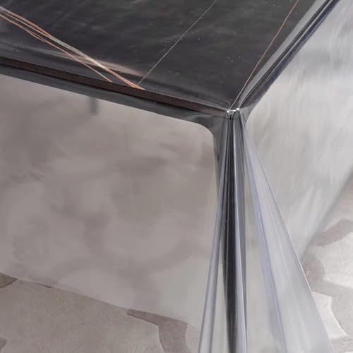 Wings Star Premium 6 Seater Transparent Thick Table Cover, Durable and Waterproof, 2 Years Guarantee (wl, 54x78 inch- 6 Seater) - Image 5