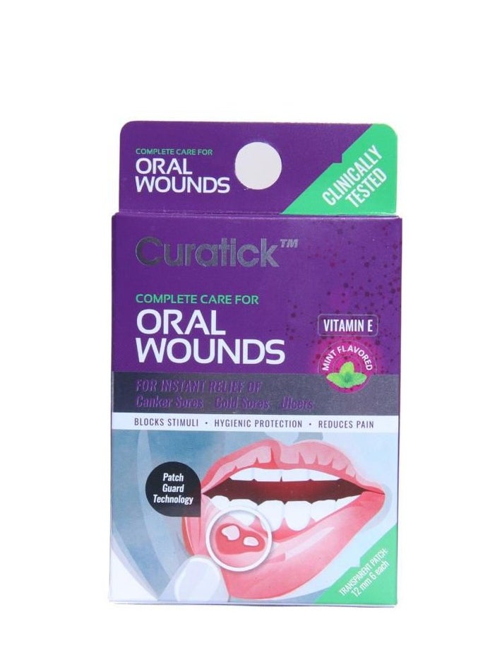 كوراتيك Curatick تضميد جروح الفم، 6 قطع  - Image 1