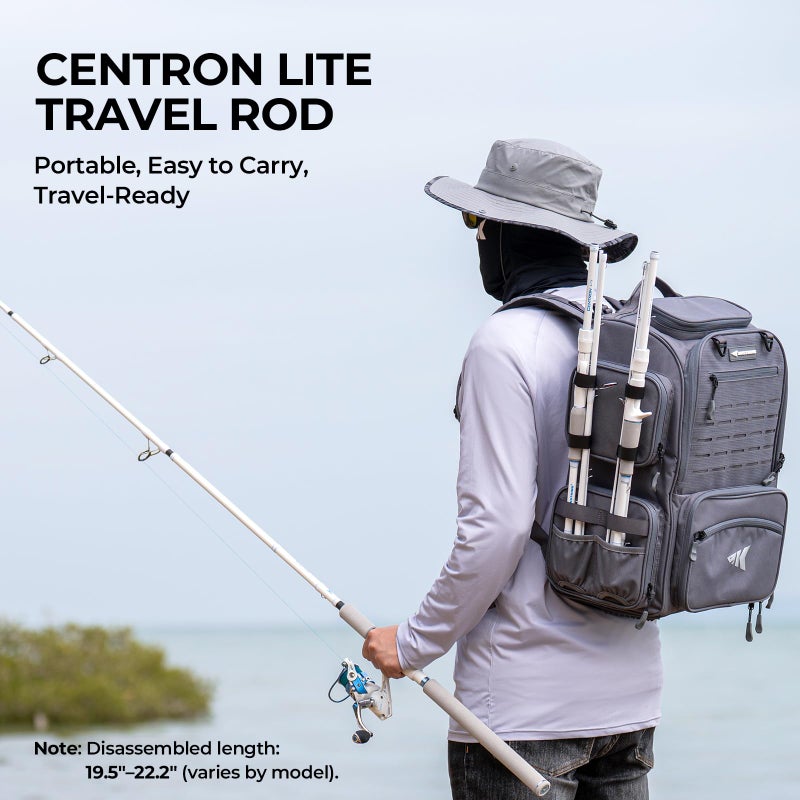 KastKing Centron Lite Travel Fishing Rods, Portable 4/5 Piece Spinning & Casting Rods, Extra Twin-Tip, IM6 Graphite Blanks, Stainless Steel Guides W/Ceramic Rings, Split or Full Rear EVA Handle - Image 2