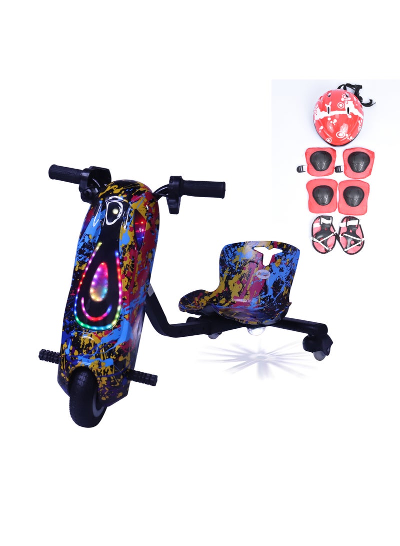 لحظة مرح سكوتر درفت كهربائي صغير 36 فولت مع خوذة وحماية - Image 1