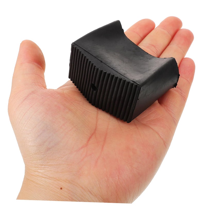 4Pcs Non Slip Rubber Ladder Feet Covers Skid Floor Protection Pads Easy to Replace - Image 3