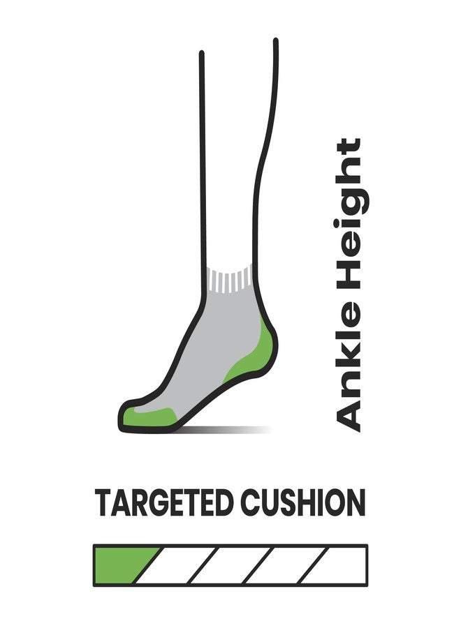 SmartWool Men's Run Targeted Cushion Ankle Socks, Black, Large - Image 2