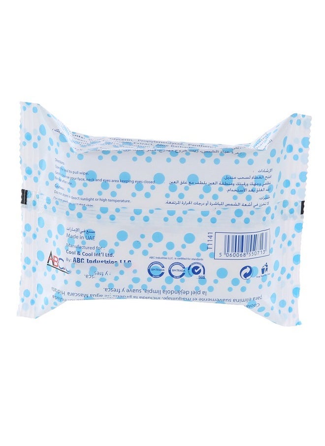 Cool & Cool - Makeup Remover Facial Cleansing Wipes - 33 Wipes - Image 1