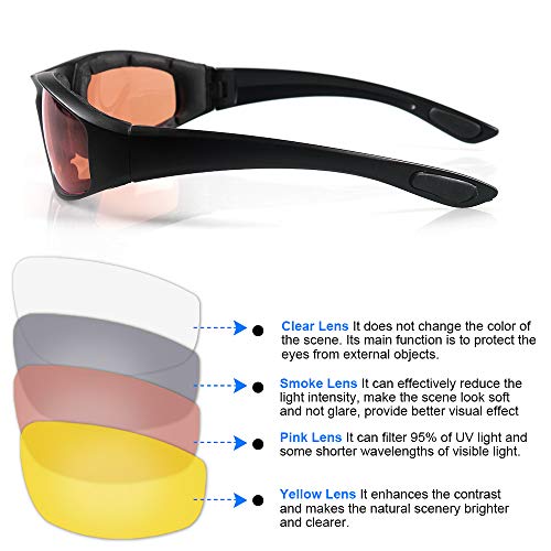 surpassme Motorcycle Ridding Glasses Goggles Protective Eye Wear - Image 5