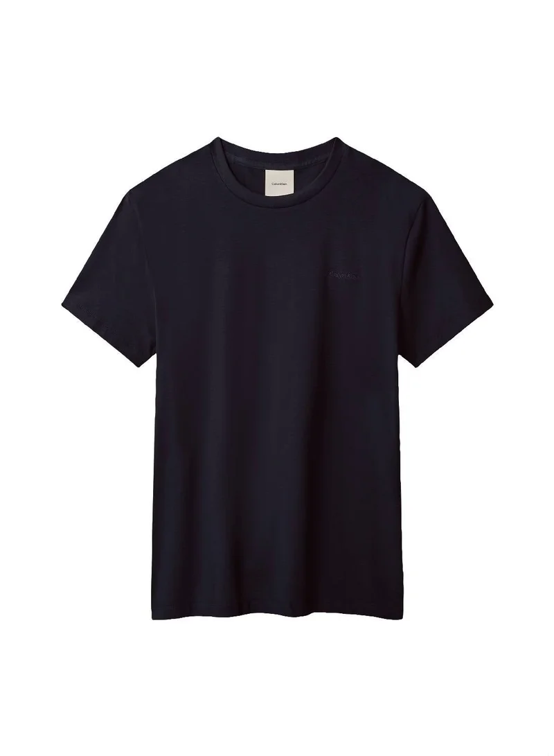 CALVIN KLEIN black Slim Liquid Touch Crewneck T-Shirt for Men | Best Price UAE