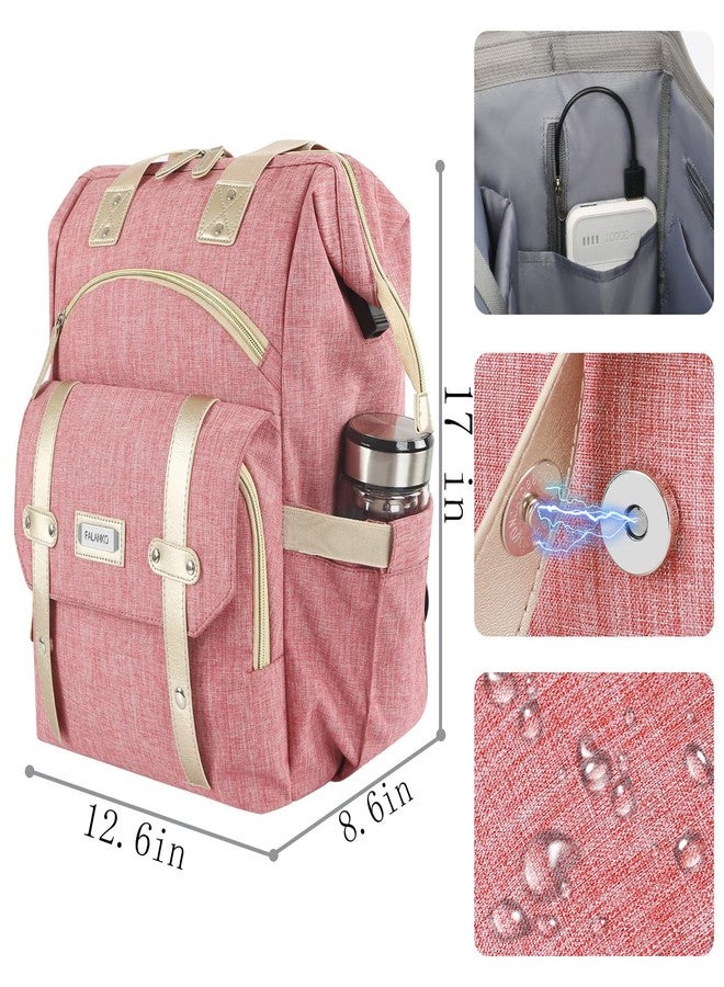 FALANKO Laptop Backpack for Women,Large Computer Backpack 17 Inch Laptop with USB Charging Port, Water Resistant Teacher work nurse Doctor Bookbag - Image 5