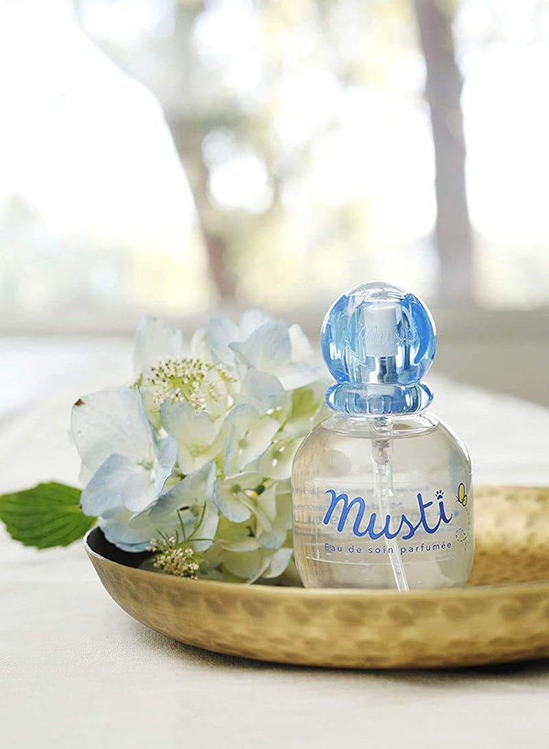 Mustela Musti Eau de Soin Parfumee 50mL - Alcohol-Free Fragrance for Babies, with Chamomile & Honey Notes - Image 3