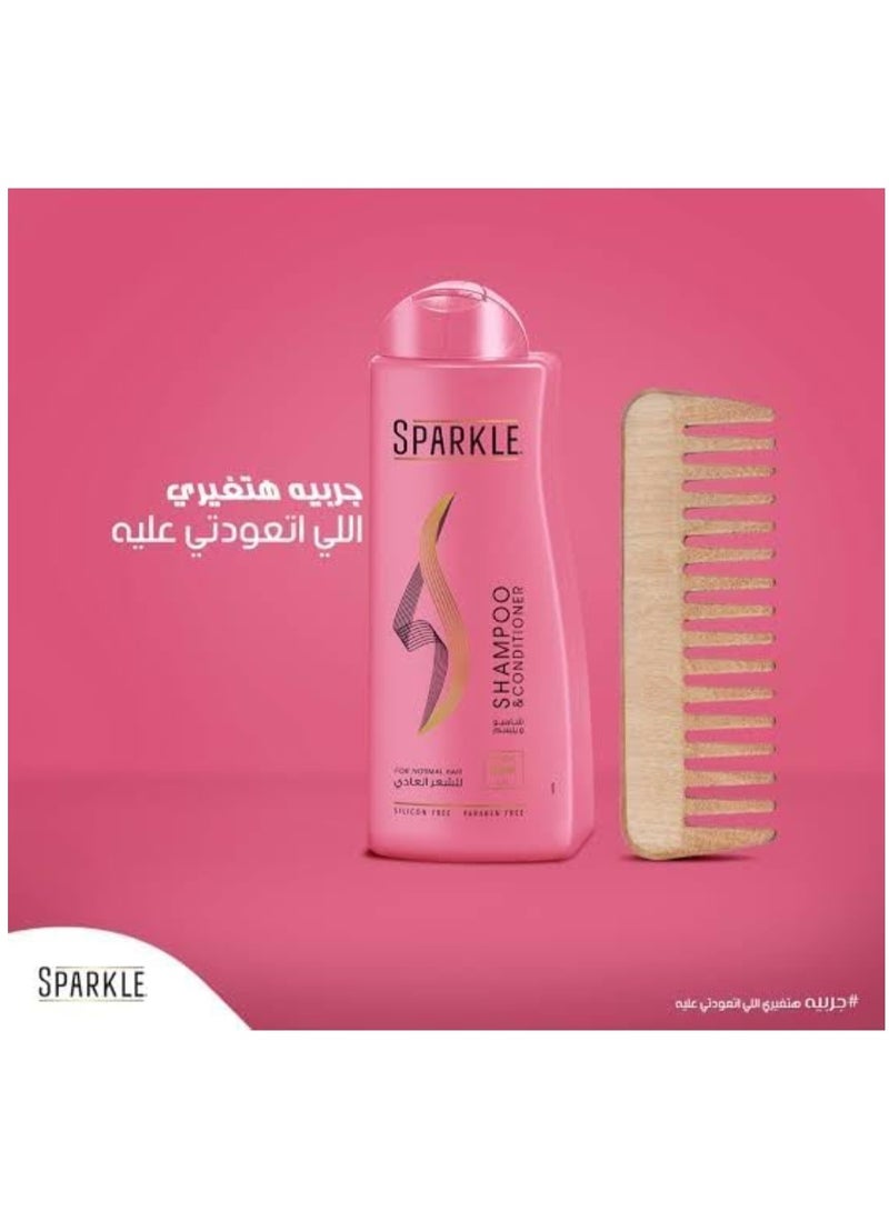 سباركل شامبو وبلسم 2 في 1 بزيت المنك الطبيعي للشعر العادي - (170 مل) - Image 2
