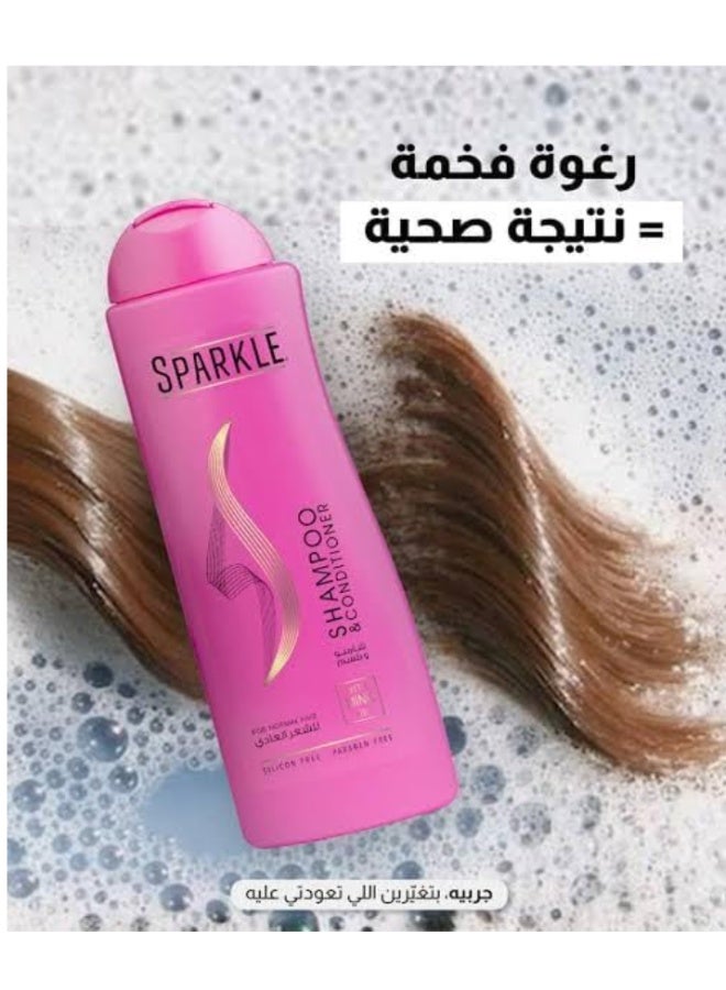 سباركل شامبو وبلسم 2 في 1 بزيت المنك الطبيعي للشعر العادي - (170 مل) - Image 4