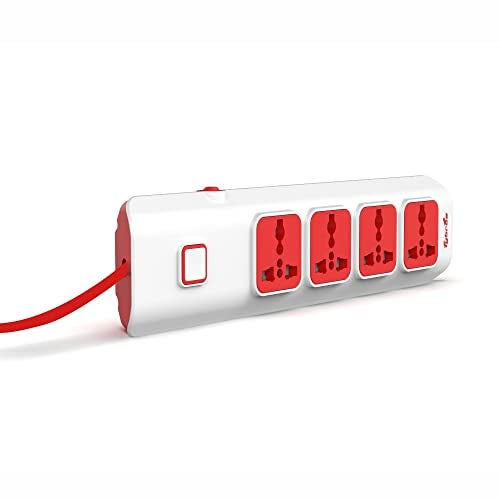 Fybros Electricals Curve 4x1 Heavy-Duty Extension Board Multiple Plug Socket 2 Meter Cord Surge Protectors for Mobile Phones, Laptop, TV etc. - Image 4
