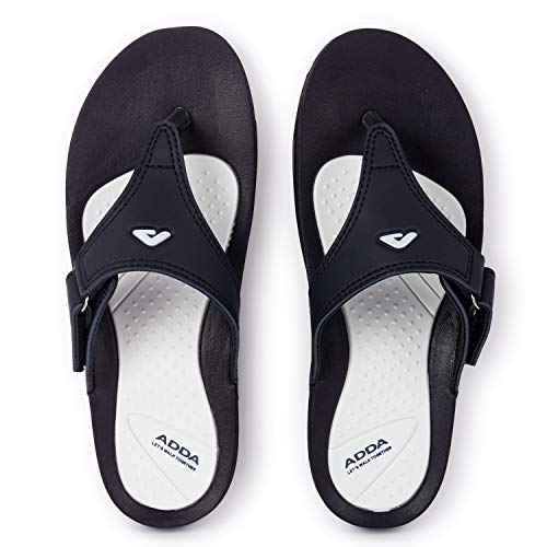 ADDA (LABEL) Women's Navy & White Gore-Tex Flip Flop Slipper - 5 UK - Image 2