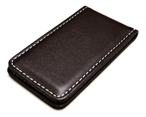 Tapp Collections Fine Leather Magnetic Money Clip - Brown - Image 1